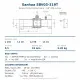 Sanhua SBV03-319T Küresel Vana Servis Portlu – 3/8" ODF Lehim, Kv 5,5, 49 bar