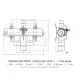Sanhua SHF-50019 4 Yollu Çevirme (Reversing) Vanası | ~157 kW R410A | 1 1/2" + 1 3/4" ODF | Bobin Ayrı