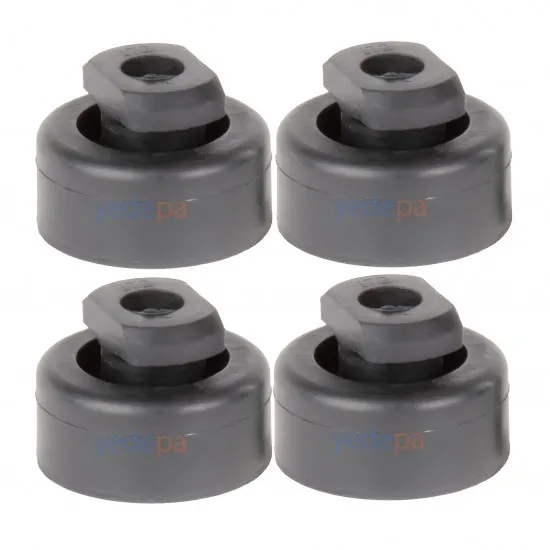 Scroll Kompresör Titreşim Sönümleyici Takoz - 4'lü Set, 3 cm Yükseltme, Yumuşak Plastik