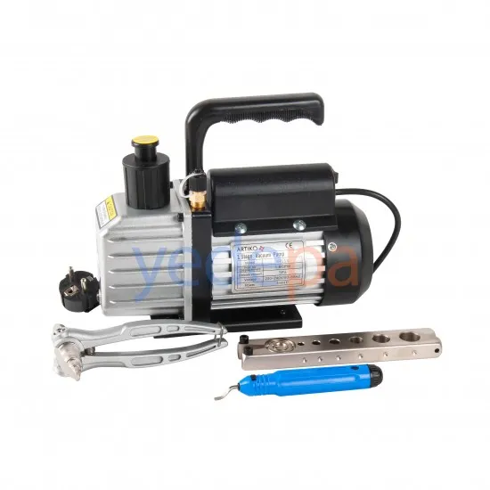 SVP115 Mini Vakum Pompası, HVAC Şarj Seti – Manifold, Havşa Açma, Boru Kesme, Genişletme, Hortum ve Çapak Alma Tam Set