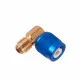 T-1414 90° Dirsek Adaptör – 1/4" × 1/4" SAE (R22 · R134a · R404A), Manifold Hortumu İçin