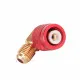 T-1456 90° Dirsek Adaptör – 5/16" SAE Dişi (R410A · R32) × 1/4" SAE Erkek, Ölçü Dönüştürücü