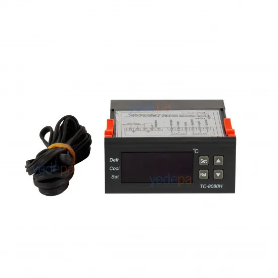 TC-8080H Dijital Termostat ve Sıcaklık Kontrol Cihazı