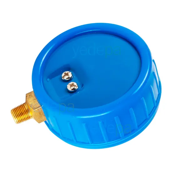 Techsun Alçak Basınç Manometre Ø70 mm (Silikon Korumalı) | 1/8" NPT | R134a / R404A / R410A / R32
