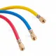 Techsun CCL72 Gaz Şarj Hortumu 180cm Mini Küresel Vanalı 3'lü Takım – R410a Uyumlu, 1/4" - 5/16" Bağlantılı