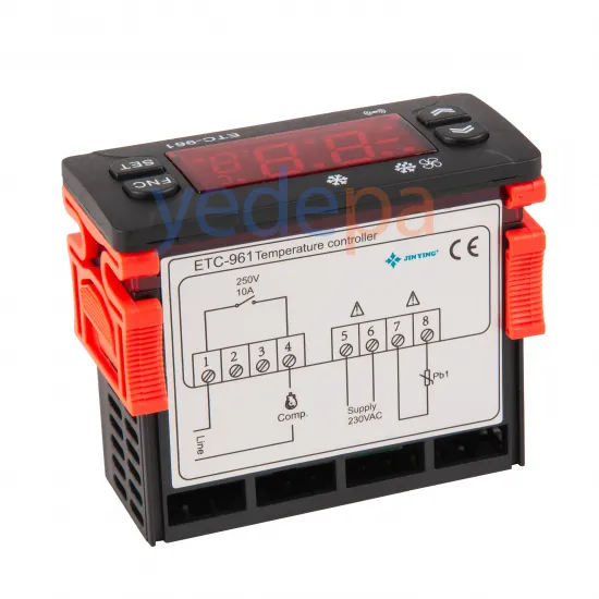 Techsun ETC-961 Dijital Termostat 220V – Tek Prob, Kompresör Kontrollü, -40°C / +50°C Sıcaklık Aralığı