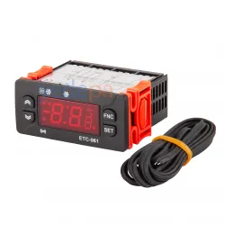 Techsun ETC-961 Dijital Termostat 220V – Tek Prob, Kompresör Kontrollü, -40°C / +50°C Sıcaklık Aralığı