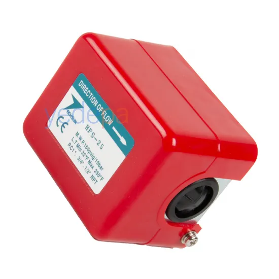 Techsun HFS-25 Kürek Tipi Sıvı Akış Şalteri - Paddle Flow Switch, 220V, 15A, Pirinç Gövde