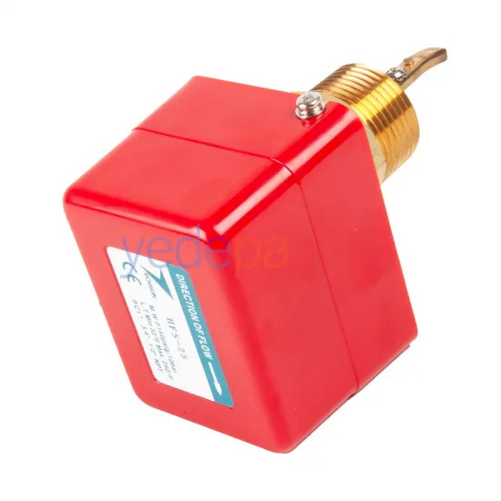 Techsun HFS-25 Kürek Tipi Sıvı Akış Şalteri - Paddle Flow Switch, 220V, 15A, Pirinç Gövde