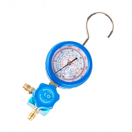 Techsun MFS100 Alçak Basınç Manometre – R32, R134a, R404a, R410a Uyumlu, 70 mm Çap