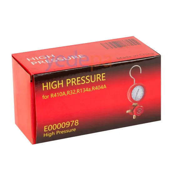 Techsun MFS200 Yüksek Basınç Manometre – R32, R134a, R404a, R410a Uyumlu, 70 mm Çap