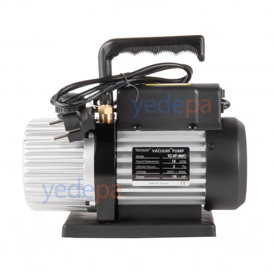 Techsun TC-VP-3M/C Tek Kademe Vakum Pompası - 1.8 CFM / 3 m³/h