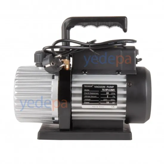 Techsun TC-VP-4.2M/C Tek Kademe Vakum Pompası - 2.5 CFM / 4.2 m³/h