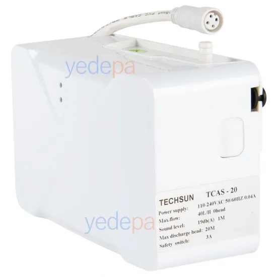 Techsun TCAS-20 Mini Duvar Tipi Ultra Sessiz Klima Kondens (Yoğuşma Suyu) Tahliye Pompası (40 L/saat, 20 m)