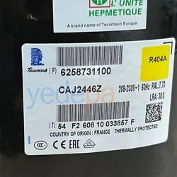 Tecumseh CAJ 2446 Z 1 Hp Soğutma Kompresörü R-404A