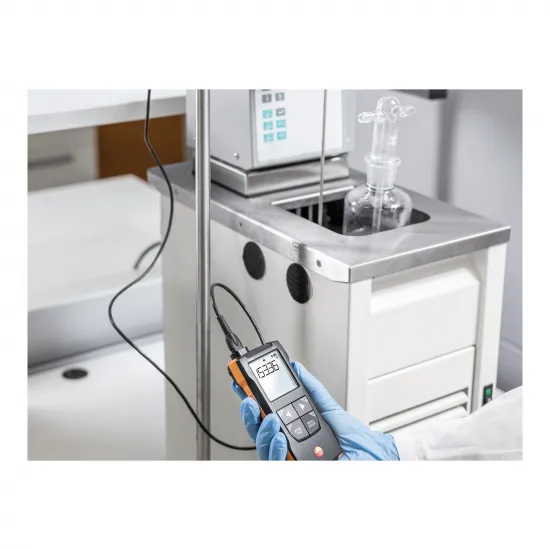 Testo 110 NTC/Pt100 Dijital Sıcaklık Ölçer – Bluetooth App Bağlantılı, TUC Prob Girişli, Alarmlı, HACCP Uyumlu, Prob Hariç (0563 0110)