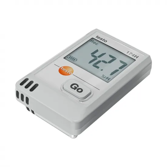 Testo 174 H Mini Sıcaklık ve Nem Kayıt Cihazı (Data Logger) – −20…+70 °C, 0…100 %RH, 16.000 Değer Hafıza, Ekranlı, USB-C (0572 1741 01)