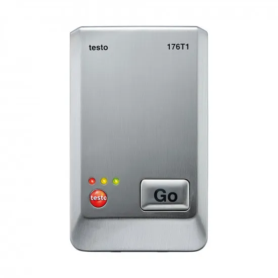 Testo 176 T1 Pt100 Hassas Sıcaklık Kayıt Cihazı (Data Logger) – ±0,2 °C, Metal Gövde, IP68, 2 Milyon Değer, USB Kablo Hariç (0572 1761)