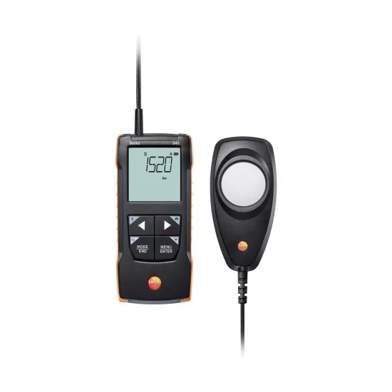 Testo 545 Dijital Lüksmetre (Işık Ölçer) – 0…100.000 Lux, C Sınıfı, LED Uyumlu, Kablolu Prob, Bluetooth App Bağlantılı (0563 1545)
