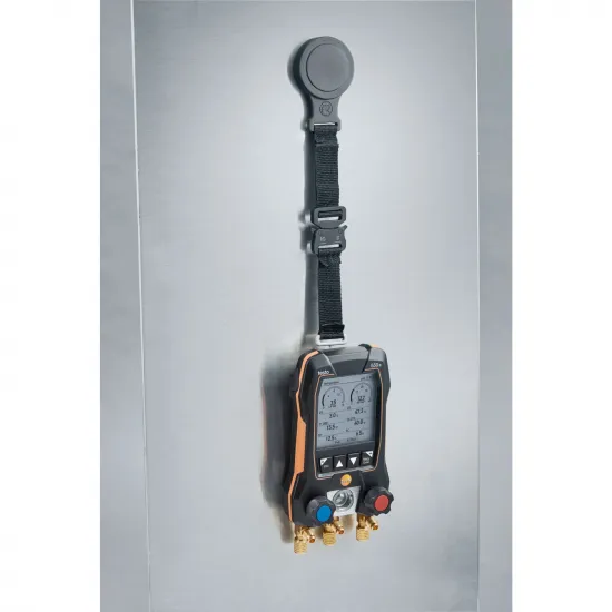 Testo 550s Akıllı Dijital Manifold Seti – 2 Yollu, Bluetooth, 2 Kablosuz Kıskaçlı Termometre (Testo 115i), −1…60 bar (0564 5502)
