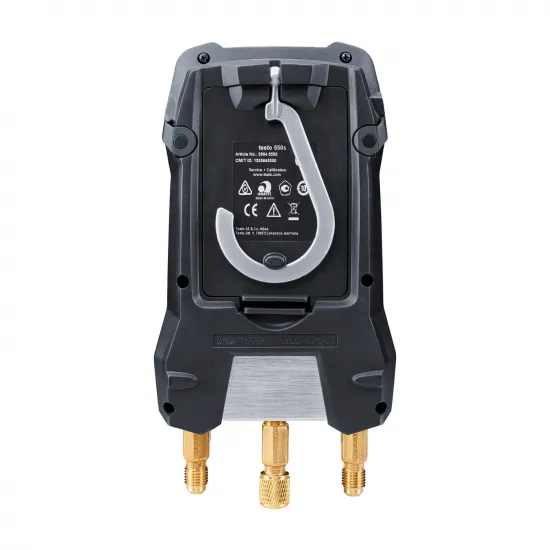 Testo 550s Akıllı Dijital Manifold Seti – 2 Yollu, Bluetooth, 2 Kablosuz Kıskaçlı Termometre (Testo 115i), −1…60 bar (0564 5502)