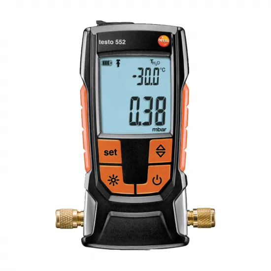 Testo 552 Dijital Vakum Ölçer (Vakummetre) – Bluetooth, 0–20.000 Mikron, 1 Mikron Çözünürlük (0560 5522)