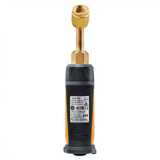 Testo 552i App-Controlled Wireless Vacuum Probe – Bluetooth Digital Vacuum Gauge, 0–20,000 Micron (0564 2552)