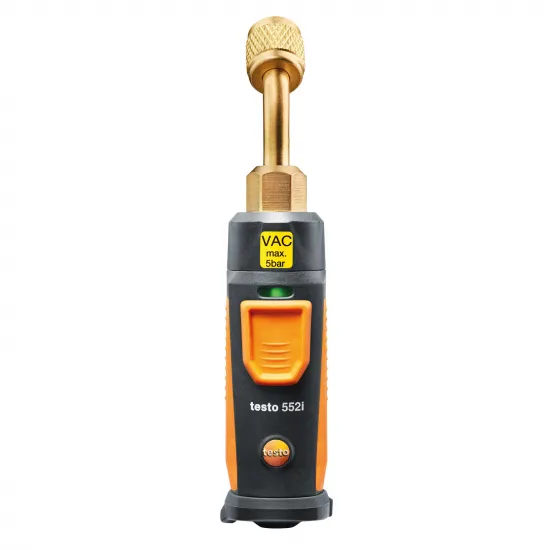 Testo 552i App-Controlled Wireless Vacuum Probe – Bluetooth Digital Vacuum Gauge, 0–20,000 Micron (0564 2552)