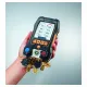 Testo 558s Akıllı Vakum Seti – Dokunmatik 4 Yollu Dijital Manifold + 2× 115i Kıskaçlı Termometre + 552i Vakum Probu (0564 5582)
