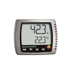 Testo 608-H1 Termohigrometre (Nem ve Sıcaklık Ölçer) – 10…95 %RH, 0…+50 °C, Çiğ Noktası, Duvar/Masa Tipi (0560 6081)