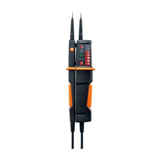 Testo 750-1 Voltaj Test Cihazı – 12…690 V AC/DC, Çok Yönlü LED Ekran, Süreklilik ve Döner Alan Testi, CAT IV (0590 7501)