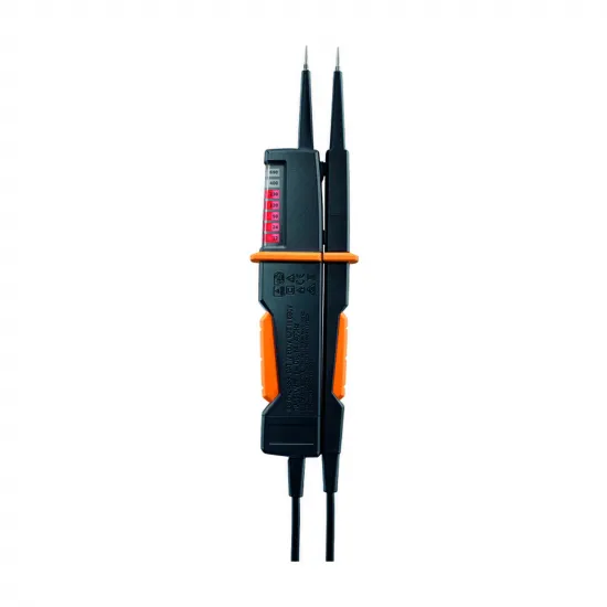 Testo 750-1 Voltaj Test Cihazı – 12…690 V AC/DC, Çok Yönlü LED Ekran, Süreklilik ve Döner Alan Testi, CAT IV (0590 7501)