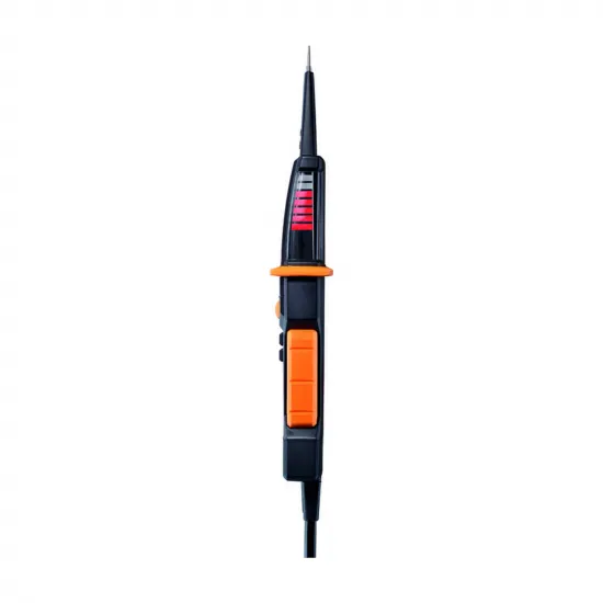 Testo 750-3 Voltaj Test Cihazı – 690 V AC/DC, LC Ekranlı, Döner Alan, Tek Kutuplu Faz ve RCD Testi, Fenerli (0590 7503)