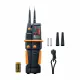 Testo 750-3 Voltaj Test Cihazı – 690 V AC/DC, LC Ekranlı, Döner Alan, Tek Kutuplu Faz ve RCD Testi, Fenerli (0590 7503)