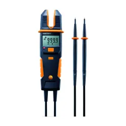 Testo 755-2 Akım/Voltaj Test Cihazı – 1000 V AC/DC, 200 A AC, Döner Alan ve Tek Kutuplu Faz Testi, Fenerli (0590 7552)
