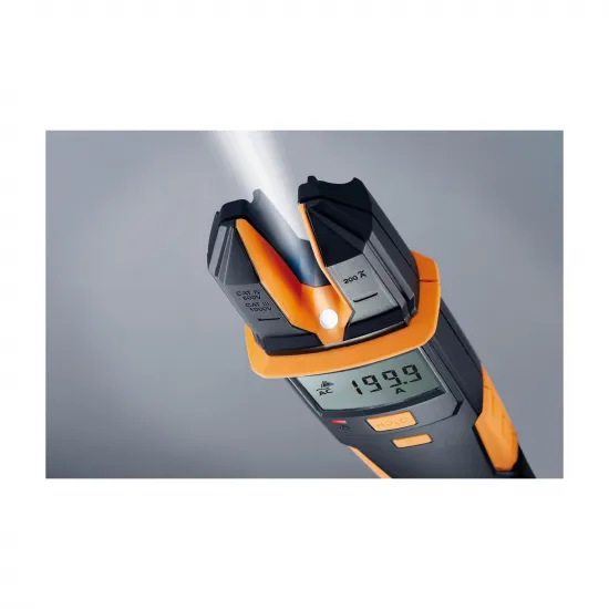 Testo 755-2 Akım/Voltaj Test Cihazı – 1000 V AC/DC, 200 A AC, Döner Alan ve Tek Kutuplu Faz Testi, Fenerli (0590 7552)
