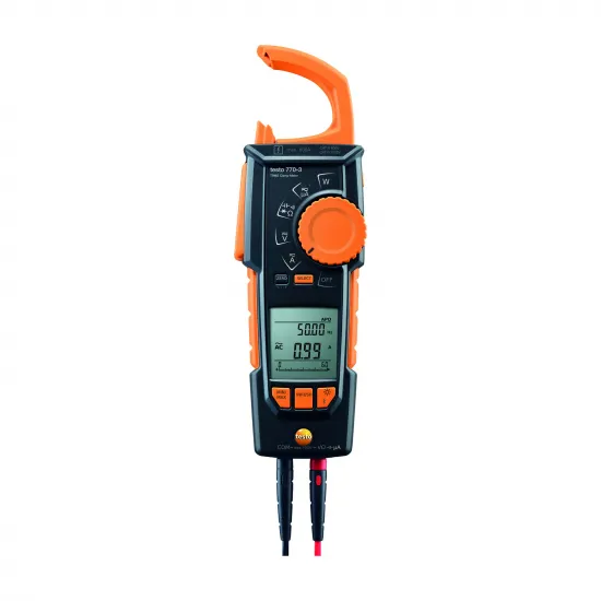 Testo 770-3 Bluetooth TRMS Pens Ampermetre Kiti – 600 A AC/DC, 1000 V, µA, Güç ve Başlatma Akımı, Çantalı (0590 7703 02)