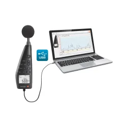 Testo 816-1 Ses Seviyesi Ölçer (Desibel Metre) – 30…130 dB, IEC 61672-1 Sınıf 2, 31.000 Değer Hafıza, PC Yazılımlı (0563 8170)