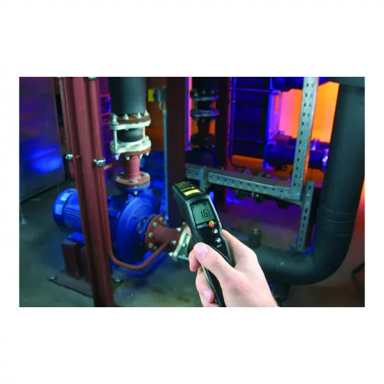 Testo 830-T1 Lazerli Kızılötesi (Infrared) Termometre – −30…+400 °C, 10:1 Optik, Limit Alarmı, Tabanca Tipi (0560 8311)