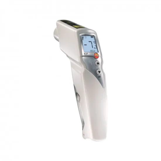 Testo 831 Gıda İçin Kızılötesi (Infrared) Termometre – −30…+210 °C, 30:1 Optik, 2 Noktalı Lazer, Ayarlanabilir Emisivite, Alarm (0560 8316)