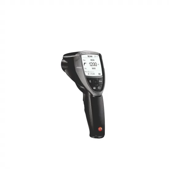 Testo 835-T2 Yüksek Sıcaklık Kızılötesi (Infrared) Termometre – −10…+1500 °C, 50:1 Optik, 4 Nokta Lazer, Hafızalı (0560 8352)