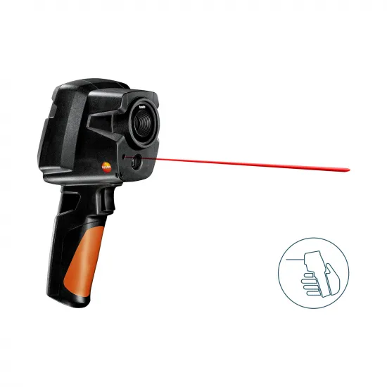 Testo 872 Termal Kamera – 320×240 (SuperResolution 640×480), 50 mK, −30…+650 °C, Lazer İşaretleyici, WLAN ve Bluetooth (0560 8721)