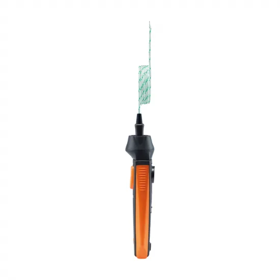 Testo 915i Kablosuz Esnek Termokupl Problu Termometre (K Tipi) – Bluetooth, −50…+400 °C, 800 mm Fiberglas Kablo (0563 4915)