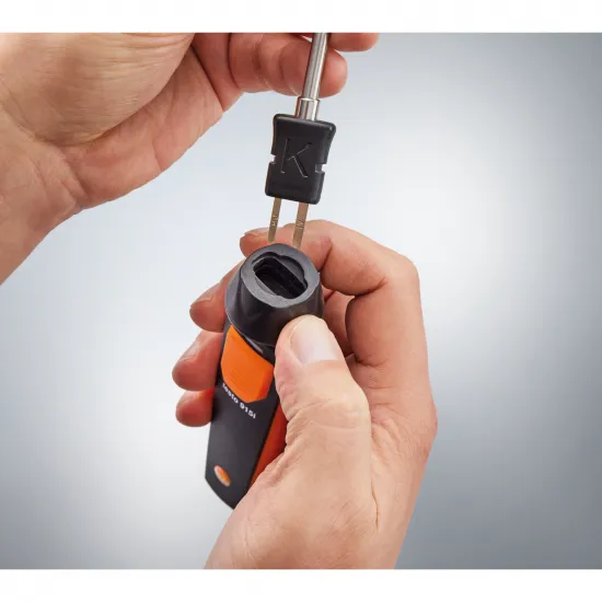 Testo 915i Kablosuz Yüzey Sıcaklık Probu (Termokupl K Tipi) – Bluetooth, −50…+350 °C, Yaylı Termokupl Şerit (0563 2915)