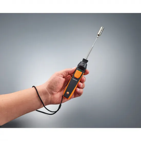 Testo 915i Kablosuz Yüzey Sıcaklık Probu (Termokupl K Tipi) – Bluetooth, −50…+350 °C, Yaylı Termokupl Şerit (0563 2915)