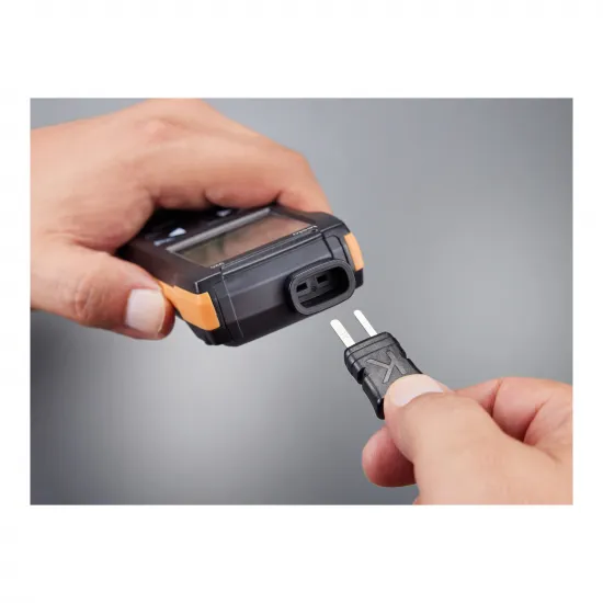 Testo 925 K Tipi Termokupl Dijital Termometre – −50…+1000 °C, Bluetooth App Bağlantılı, Alarmlı, Esnek K Tipi Prob Dahil (0563 0925)