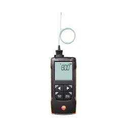 Testo 925 K Tipi Termokupl Dijital Termometre – −50…+1000 °C, Bluetooth App Bağlantılı, Alarmlı, Esnek K Tipi Prob Dahil (0563 0925)
