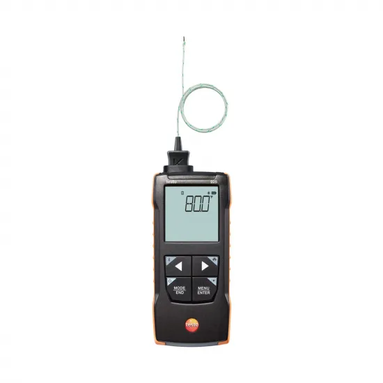Testo 925 K Tipi Termokupl Dijital Termometre – −50…+1000 °C, Bluetooth App Bağlantılı, Alarmlı, Esnek K Tipi Prob Dahil (0563 0925)
