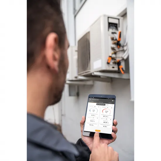 Testo Akıllı Problar Klima ve Soğutma Test Seti – 2 × 549i Basınç Probu, 2 × 115i Kıskaçlı Termometre, Çantalı (0563 0002 10)