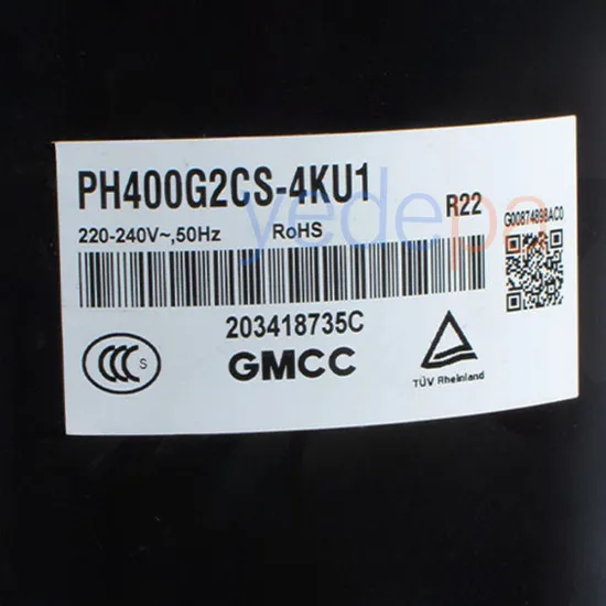 Toshiba Rotary Klima Kompresörü PH400G2CS-4KU1 (24.243 BTU) R22